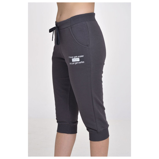Target Γυναικείο παντελόνι φόρμας Capri Cuffed Pants French Terry "Better"